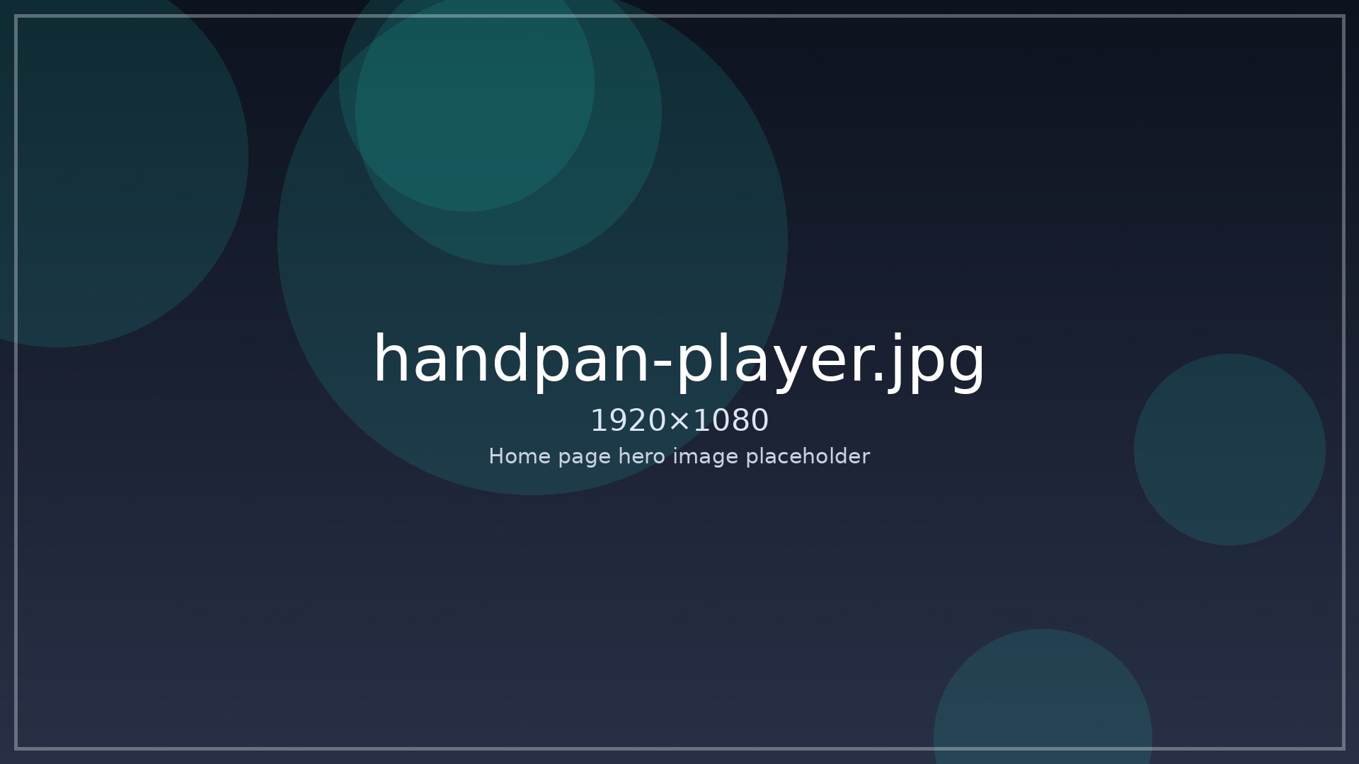 Person playing handpan in a peaceful setting