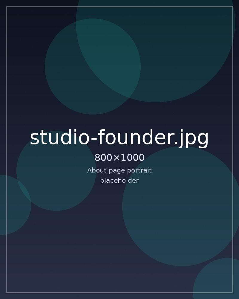 Studio founder playing handpan